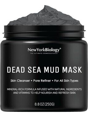 Revitalizing Dead Sea Mud Mask - Spa Quality Pore Refiner for Oily Skin, 8.8 oz